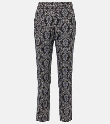Pantalon slim à taille haute en jacquard | Etro