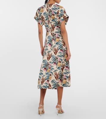Robe midi Devon imprimée en coton | Ulla Johnson