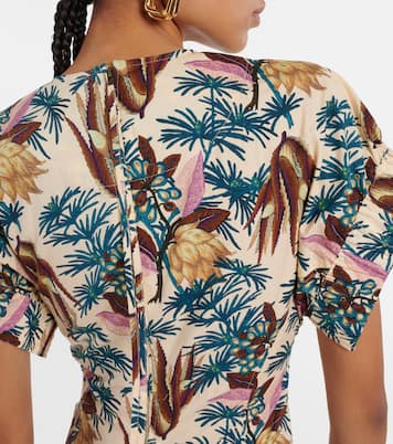 Robe midi Devon imprimée en coton | Ulla Johnson