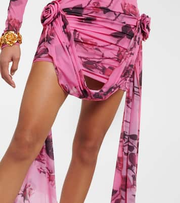 Vestido corto de jersey estampado | Blumarine