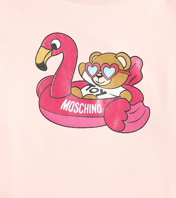 Printed cotton-blend jersey T-shirt | Moschino Kids