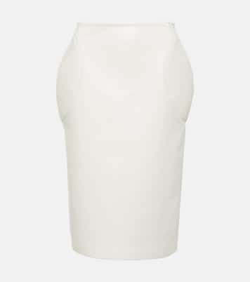 Jupe crayon en cuir | Alaïa