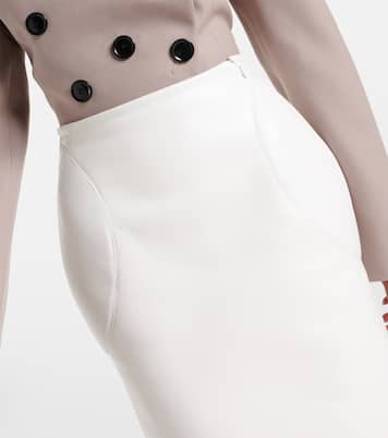 Jupe crayon en cuir | Alaïa