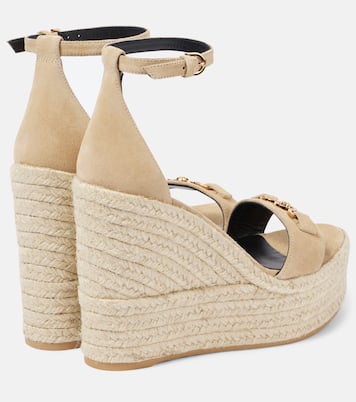 Medusa '95 leather wedge sandals | Versace