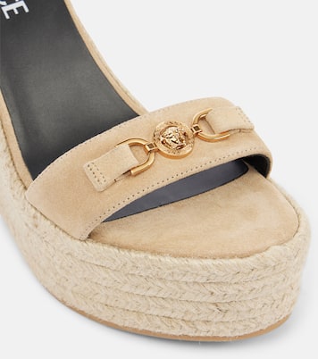 Medusa '95 leather wedge sandals | Versace