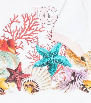 Capri DG printed cotton jersey T-shirt | Dolce&Gabbana Kids