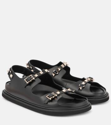 Sandalen Rockstud aus Leder | Valentino Garavani