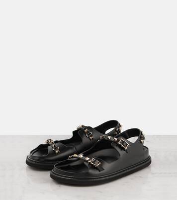Sandalen Rockstud aus Leder | Valentino Garavani