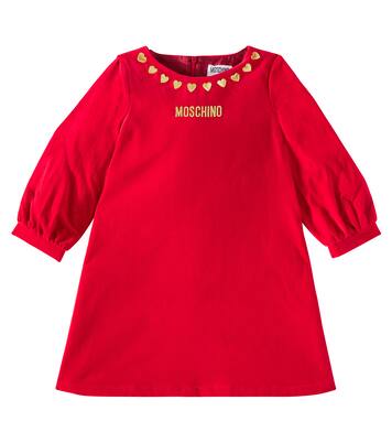 Robe imprimée en coton à logo | Moschino Kids