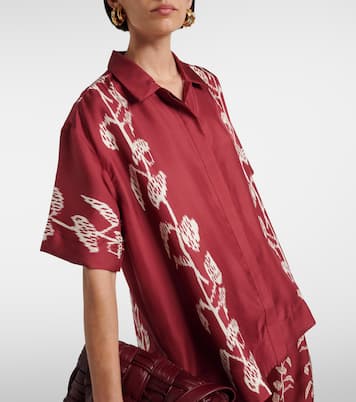 Hemd Montauk aus Seiden-Twill | Asceno