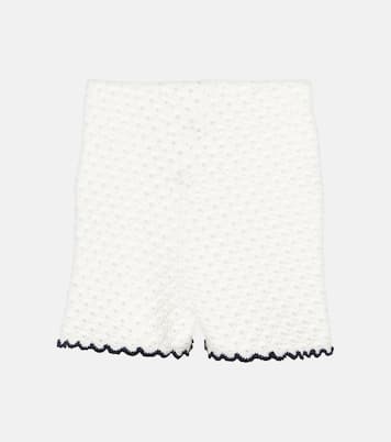 Halliday pointelle scalloped high-rise shorts | Zimmermann