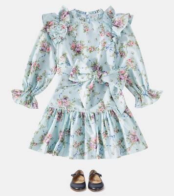 Belle Fleur荷叶边花卉连衣裙 | Tutu Du Monde