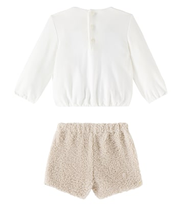 Baby cotton-blend top and shorts set | Il Gufo