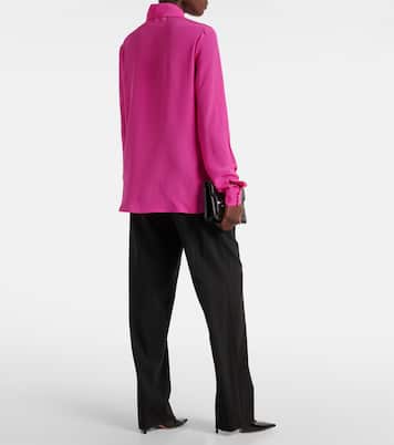 Bluse Keltie aus Crêpe de Chine aus Seide | Costarellos