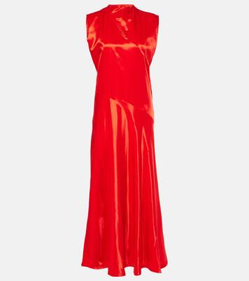 Robe midi en satin | Jil Sander