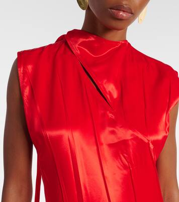 Robe midi en satin | Jil Sander