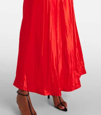 Robe midi en satin | Jil Sander