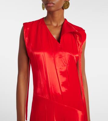 Robe midi en satin | Jil Sander