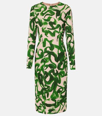 Robe midi imprimée | Dries Van Noten