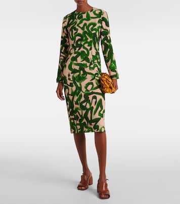 Robe midi imprimée | Dries Van Noten