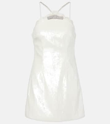 Minikleid mit Kristallen und Pailletten | Self-Portrait