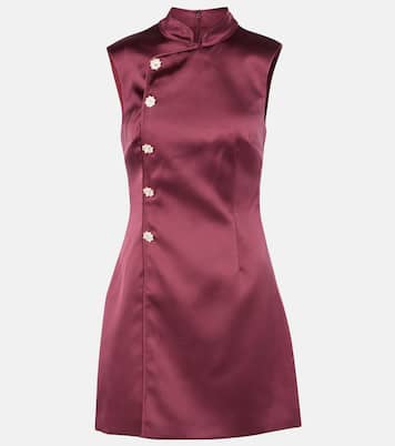 Minikleid aus Satin | Self-Portrait