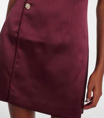 Minikleid aus Satin | Self-Portrait