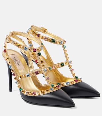 Pumps Rockstud 100 aus Leder  | Valentino Garavani