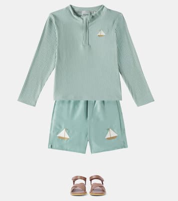 Harvie embroidered rashguard top | Donsje