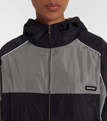 Giacca sportiva oversize con logo | Miu Miu