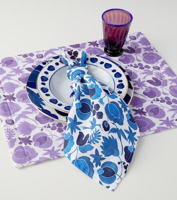 Large set of 6 floral napkins | La DoubleJ