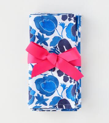 Large set of 6 floral napkins | La DoubleJ