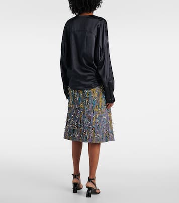 Top aus Satin | Dries Van Noten