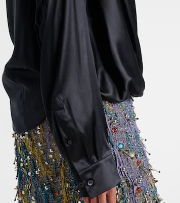 Top aus Satin | Dries Van Noten