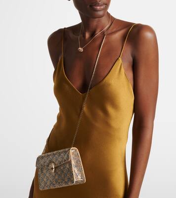 Schultertasche Serpenti Forever Mini mit Kristallen | Bvlgari