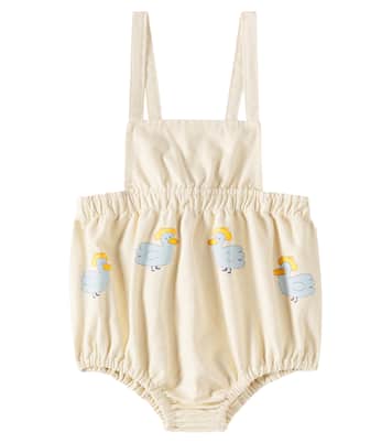 Baby printed cotton playsuit | Tinycottons