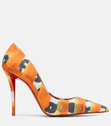 Miss Z 100 printed satin crêpe pumps  | Christian Louboutin