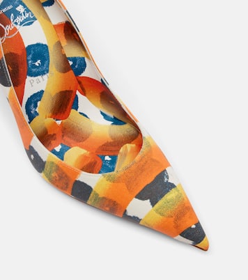 Miss Z 100 printed satin crêpe pumps  | Christian Louboutin