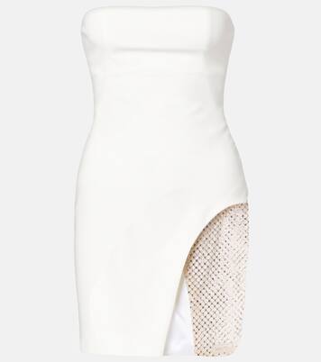 Minikleid aus Cady mit Kristallen | The Attico