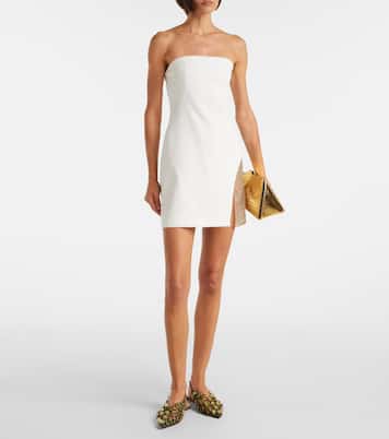 Minikleid aus Cady mit Kristallen | The Attico