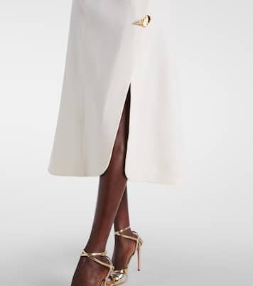 Embellished wool-blend cocktail dress | Oscar de la Renta