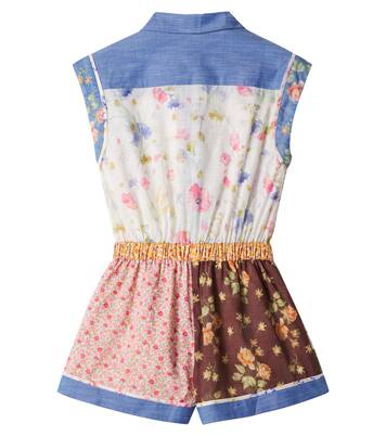 Lucky floral cotton playsuit | Zimmermann Kids