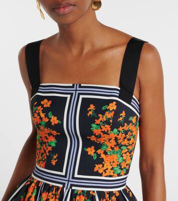 Bedrucktes Midikleid | Carolina Herrera