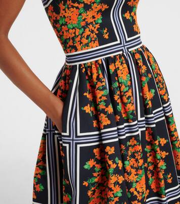 Bedrucktes Midikleid | Carolina Herrera