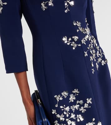 Verziertes Off-Shoulder-Midikleid | Carolina Herrera