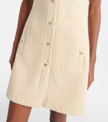 Double G wool-blend tweed minidress | Gucci