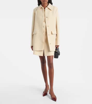 Double G wool-blend tweed minidress | Gucci