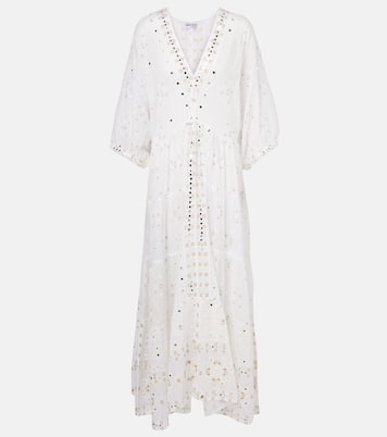 Robe longue brodée en coton | Juliet Dunn
