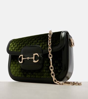 Gucci Horsebit 1955 Small velvet shoulder bag | Gucci