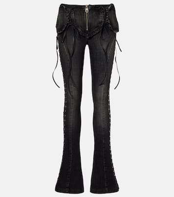 Low-rise slim-fit flared jeans | Blumarine